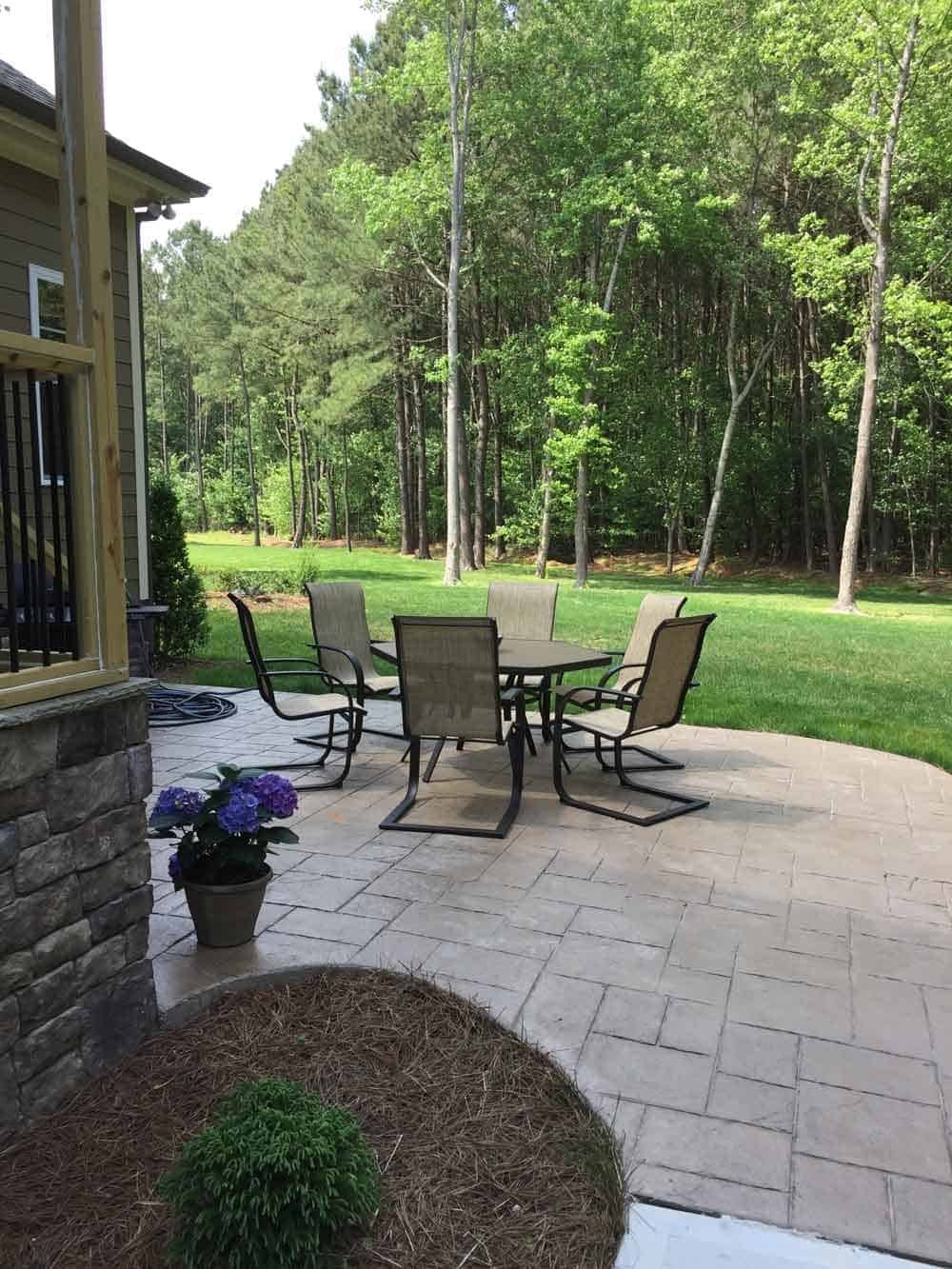 stamped concrete patio