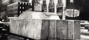 concrete on the street