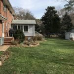 Concrete patio before
