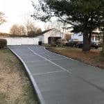 Concrete driveway in Raleigh
