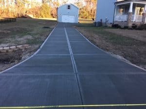 Concrete Paved Driveway 