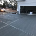 Concrete driveway