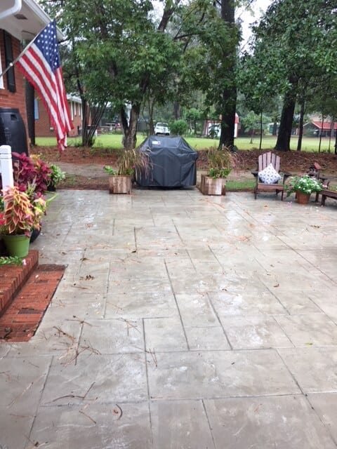 Stamped patio 2